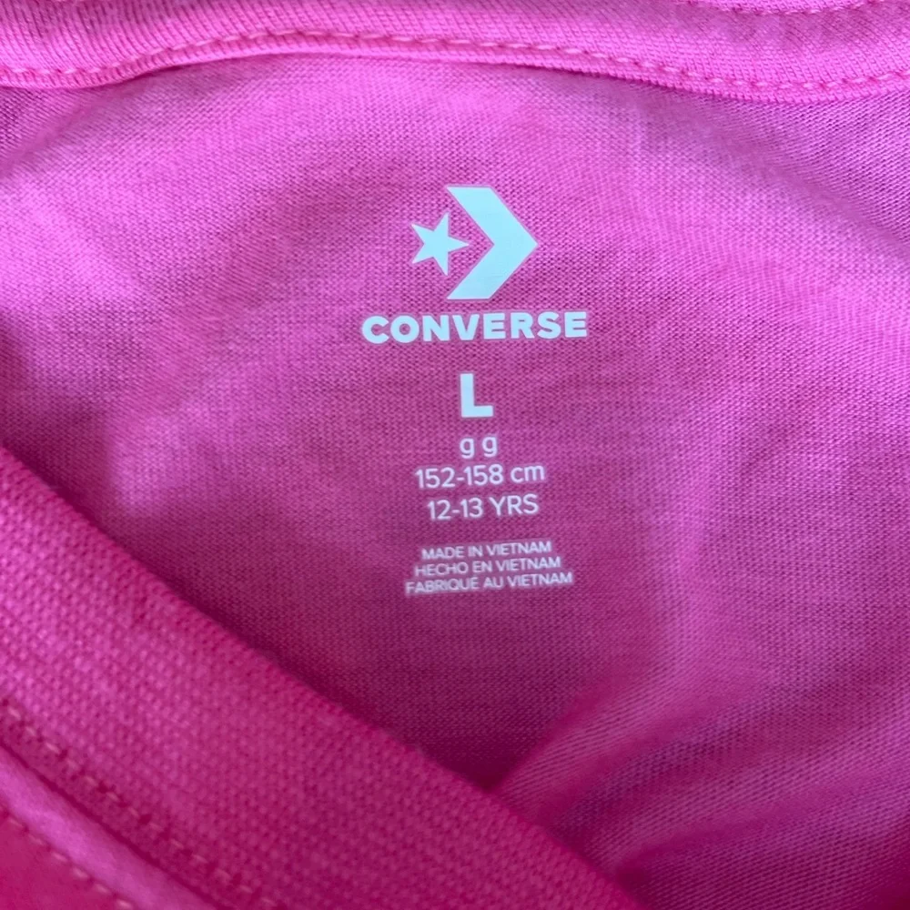 ⭐️NWT - Converse Girls Pink T-Shirt - Size L (12-14)